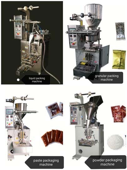 Four types packaging machine